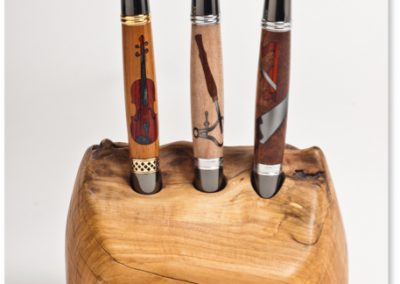 Kugelschreiber mit Motiv  1 Geige 2 Drechslerhandwerk 3 Tischlerhandwerk  Länge:  13,5 cm